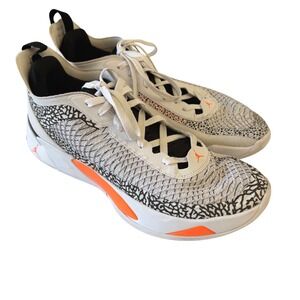 Jordan Luka 1 White Total Orange Elephant Print Mens Basketball Shoes DN1772-108